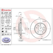 Brembo Front Brake Discs 09.A727.21