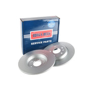 Borg & Beck 2 x Solid Rear Brake Discs BBD4635
