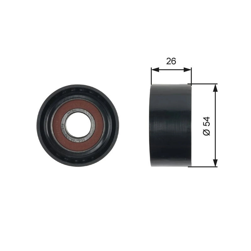 Gates V-Ribbed Belt Deflection/Guide Pulley T36481