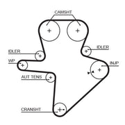 Gates Timing Belt Kit with Rollers K015586XS
