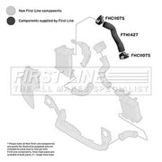 First Line Intercooler Turbo Charge Air Hose FTH1427