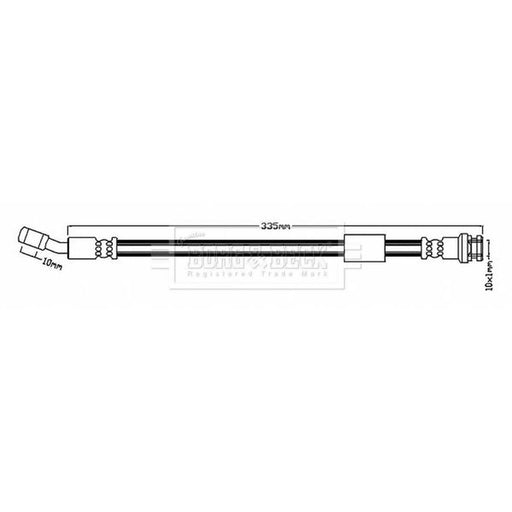 Borg & Beck Brake Hydraulic Hose Line BBH7212
