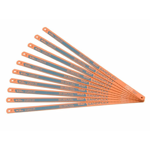 Bahco 3906 Sandflex® Hacksaw Blades 300mm (12in) x 24 TPI (Pack 10)