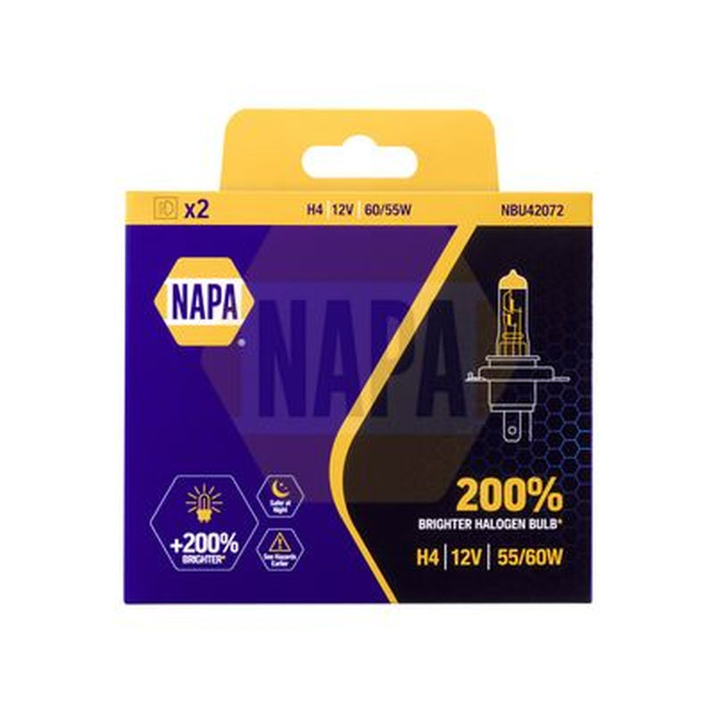 NAPA Headlight Bulb H4 P43t 12V 60/55W NBU42072