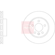Apec 2 x Vented Front Brake Discs DSK3312