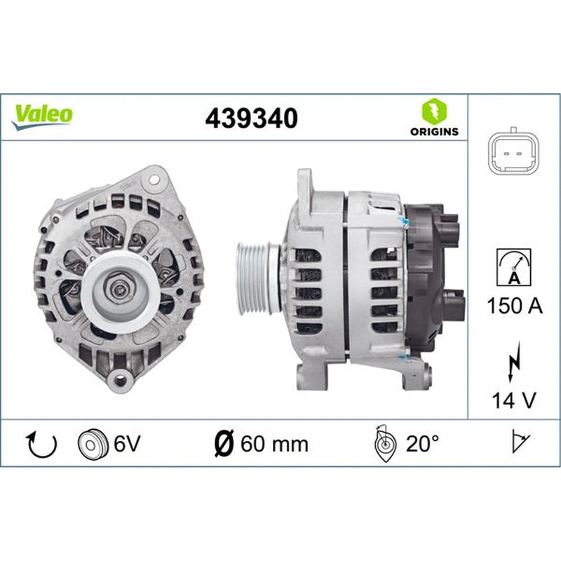 Valeo Car Alternator 12V 439340