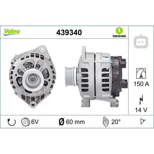 Valeo Car Alternator 12V 439340
