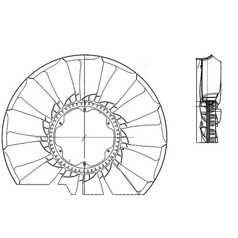 Mahle Radiator Cooling Fan Blade CFW 55 000P