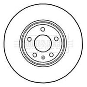 Borg & Beck 2 x Vented Front Brake Discs BBD4689