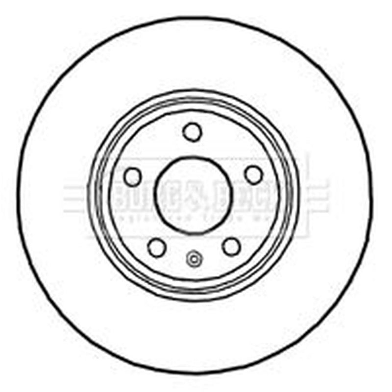 Borg & Beck 2 x Vented Front Brake Discs BBD4689