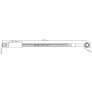 Abtex Brake Hydraulic Hose Line Front ABH1054