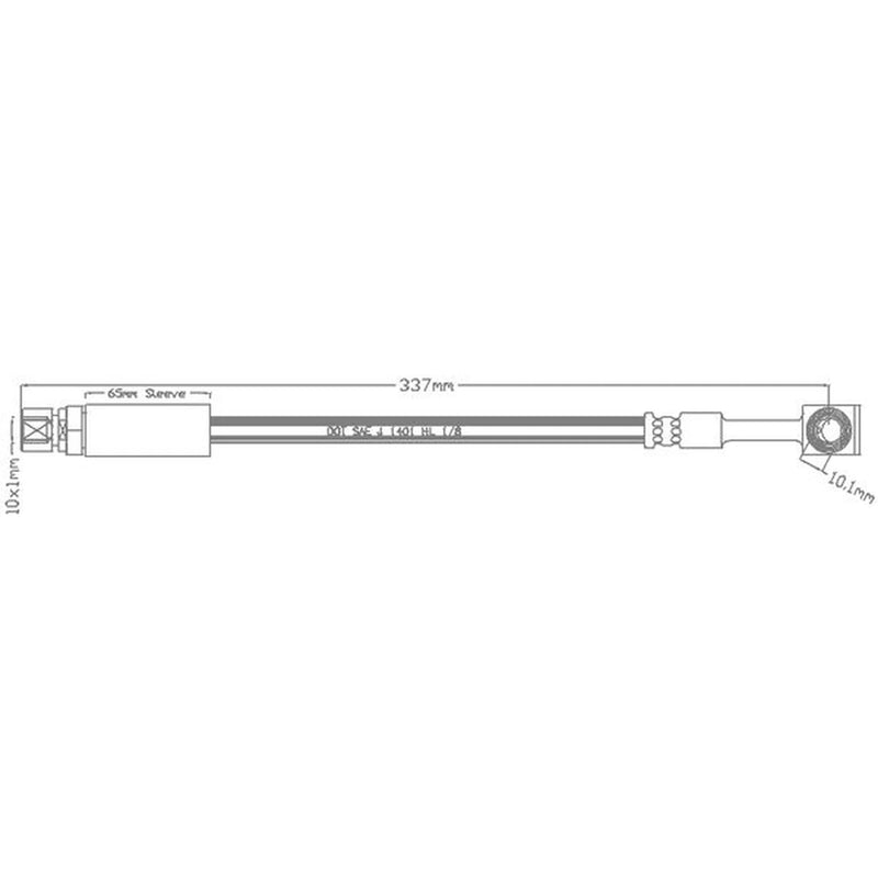 Abtex Brake Hydraulic Hose Line Front ABH1054