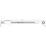 Abtex Brake Hydraulic Hose Line Front ABH1054