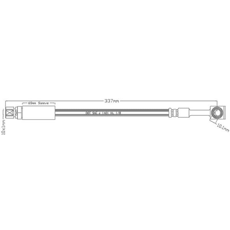 Abtex Brake Hydraulic Hose Line Front ABH1054