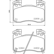 Brembo 4 x Front Brake Pad Set P30113