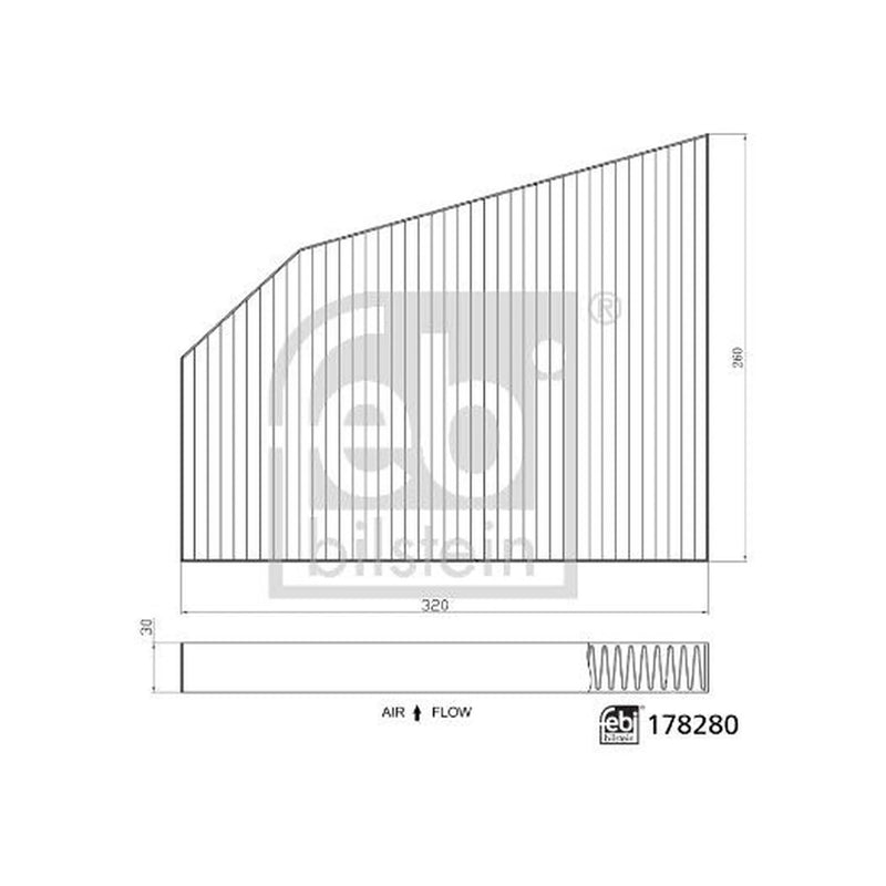 Febi Cabin Air Filter (Pollen Filter) 178280