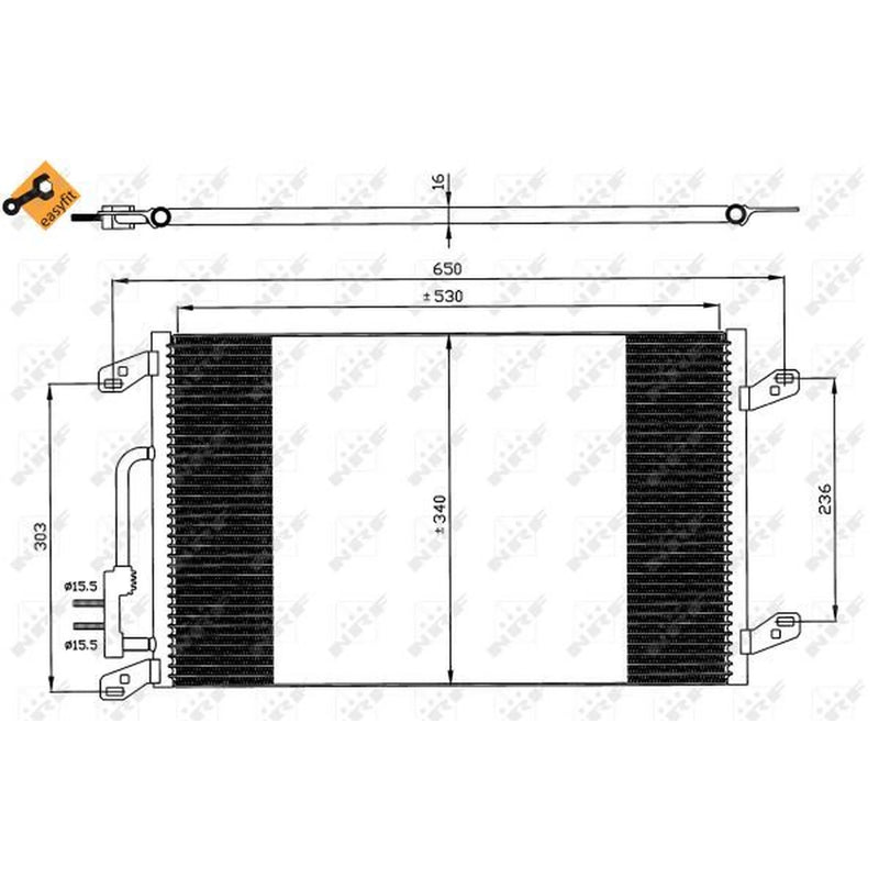 NRF Air Conditioning Condenser 35615