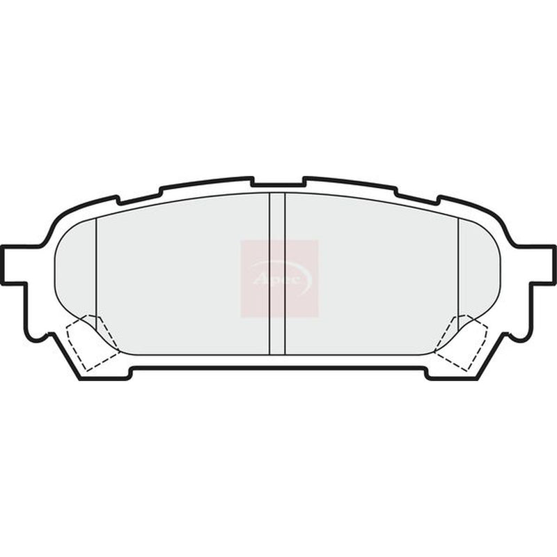 Apec Rear Brake Pad Set PAD1512