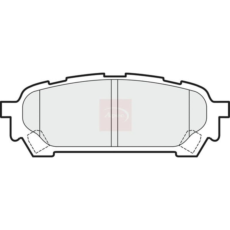 Apec Rear Brake Pad Set PAD1512