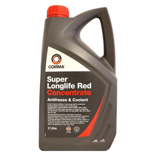 Comma Super Longlife Antifreeze & Coolant - Concentrated - 2 Litre Comma  - Town Parts