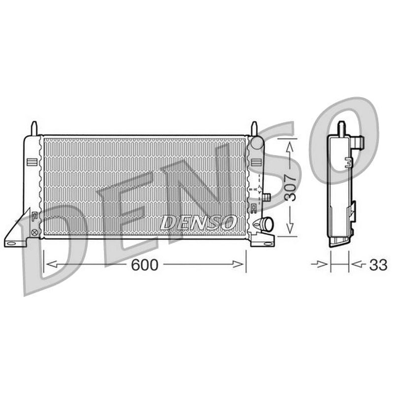 Denso Engine Radiator DRM10023