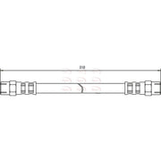 Apec Brake Hydraulic Hose Line Front HOS3359
