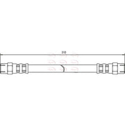Apec Brake Hydraulic Hose Line Front HOS3359