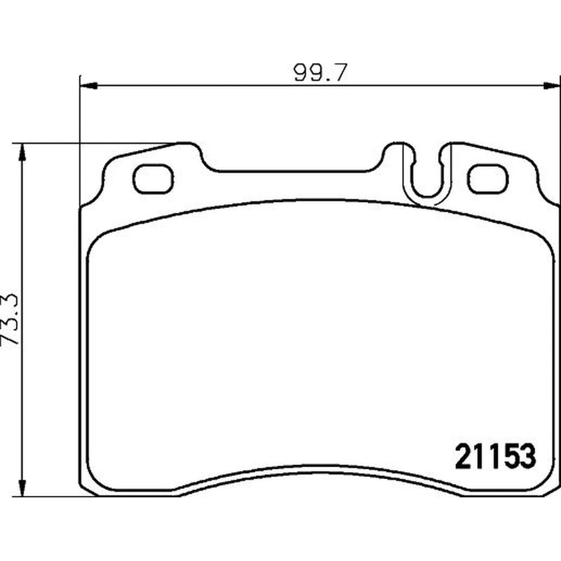 DON Front Brake Pad Set PCP2195