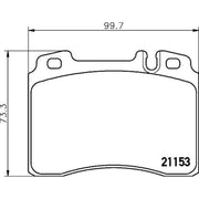 Mintex Front Brake Pad Set MDB1503