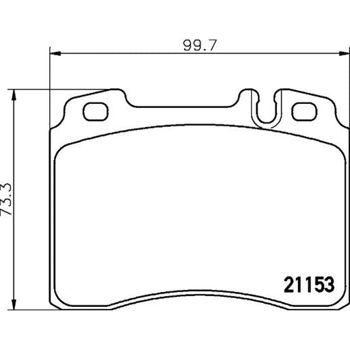 Mintex Front Brake Pad Set MDB1503