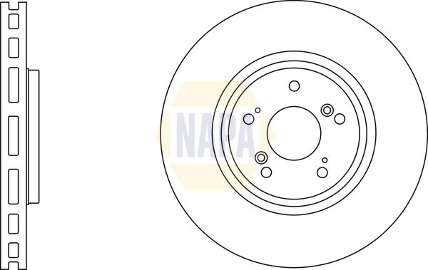 NAPA 2 x Brake Discs fits HONDA