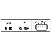 Hella Turbo Boost Pressure Sensor 6PP 009 400-491