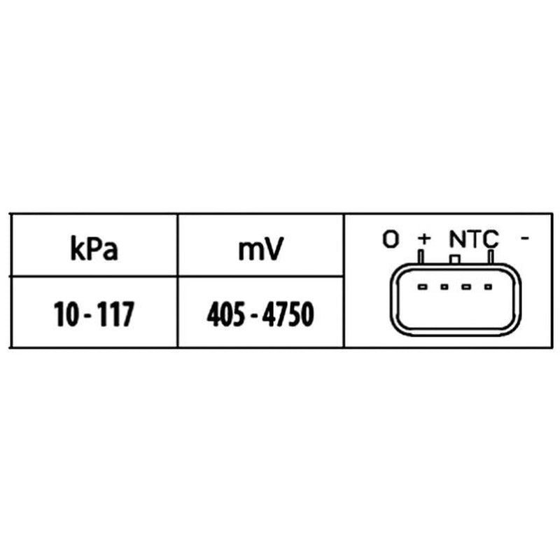 Hella Turbo Boost Pressure Sensor 6PP 009 400-491