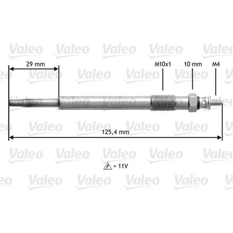 Valeo Diesel Engine Glow Plug 345168