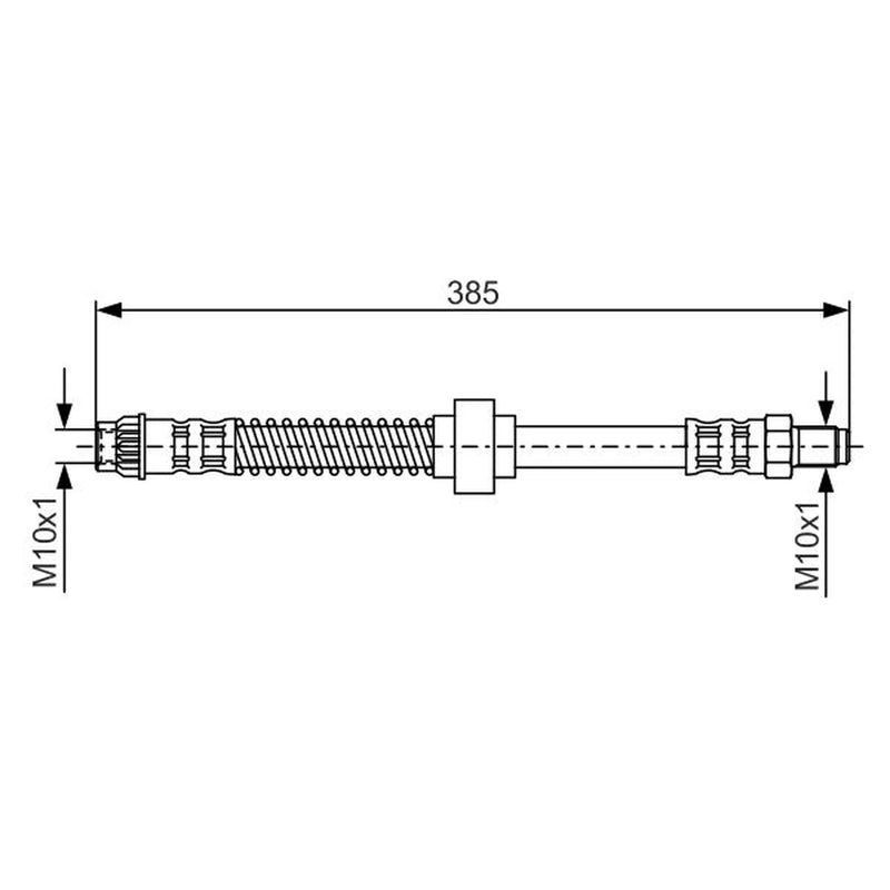 Bosch Brake Hydraulic Hose Line Front 1 987 476 597