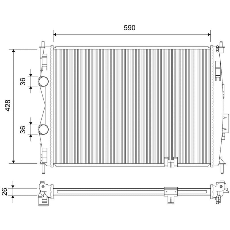 Valeo Engine Radiator 701903