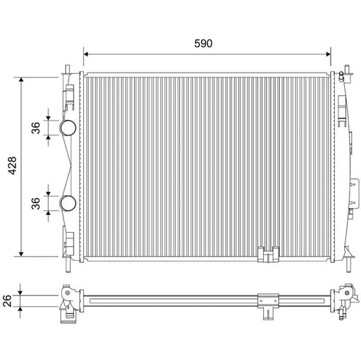 Valeo Engine Radiator 701903