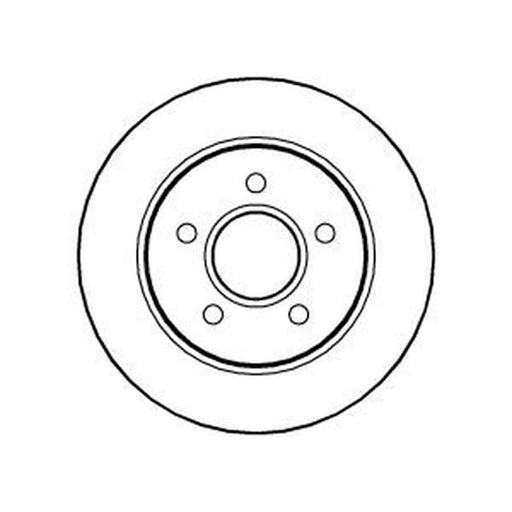 Abtex 2 x Solid Rear Brake Discs BD1245S
