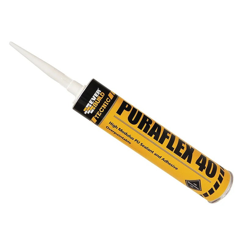 Everbuild Sika Industrial Puraflex 40 Sealant Black 300ml - 464963