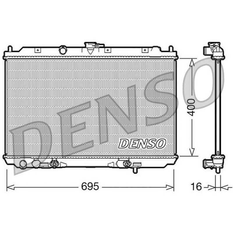 Denso Engine Radiator DRM46026