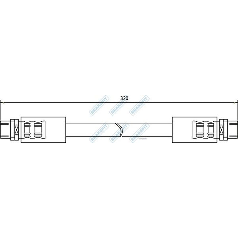 Apec Brake Hydraulic Hose Line Front BHO4075