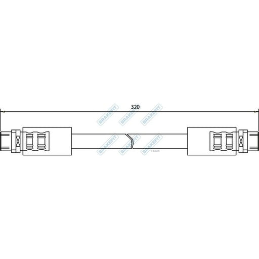 Apec Brake Hydraulic Hose Line Front BHO4075