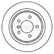 Borg & Beck 2 x Vented Rear Brake Discs BBD5715S