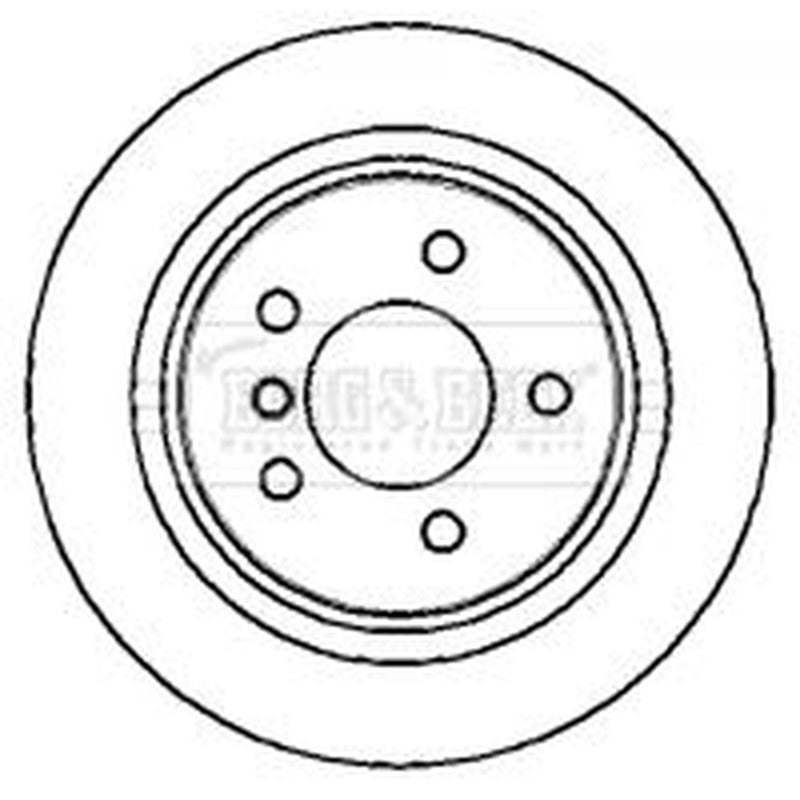 Borg & Beck 2 x Vented Front Brake Discs BBD6033S