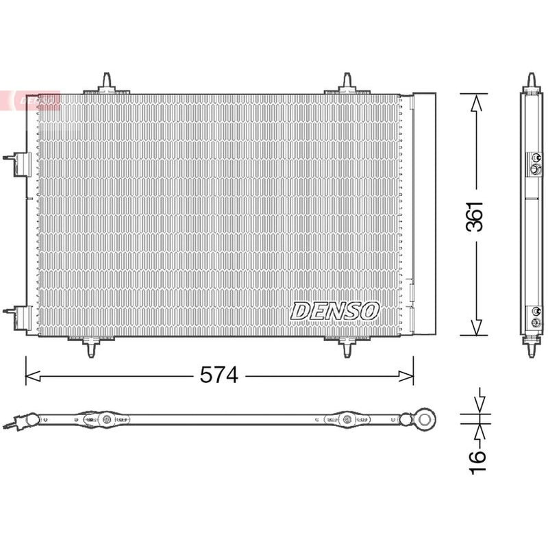 Denso Air Conditioning Condenser DCN21020