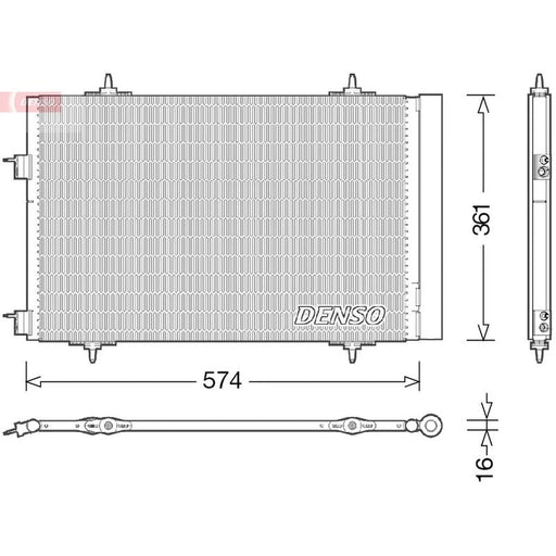 Denso Air Conditioning Condenser DCN21020