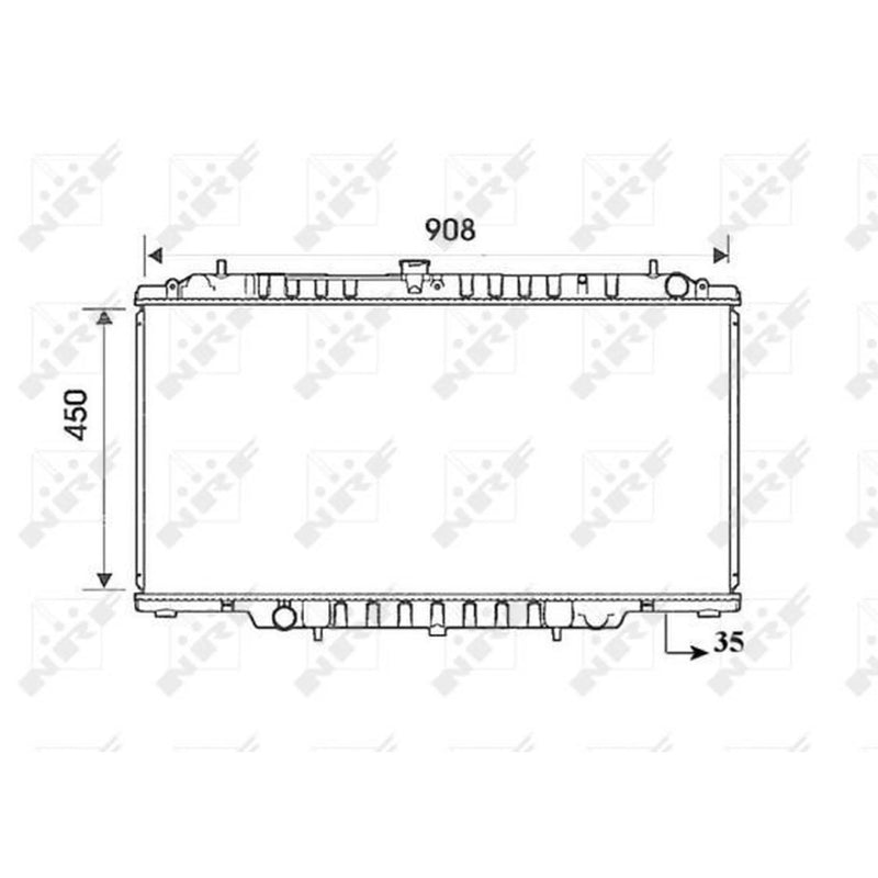 NRF Engine Radiator 53830