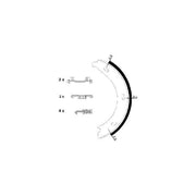 Textar Parking Brake Shoe Set 91054600