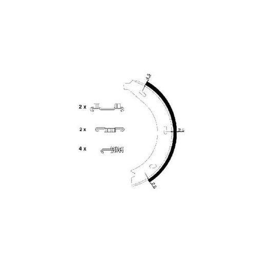 Mintex Parking Brake Shoe Set MFR473