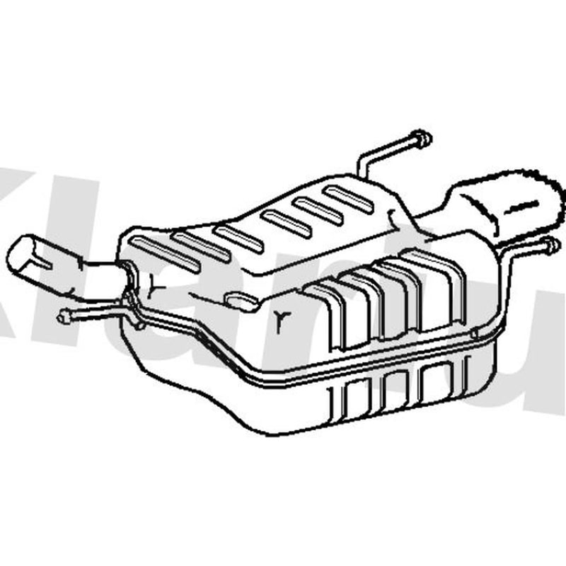 Klarius Box With Tail Pipe Rear GM557H